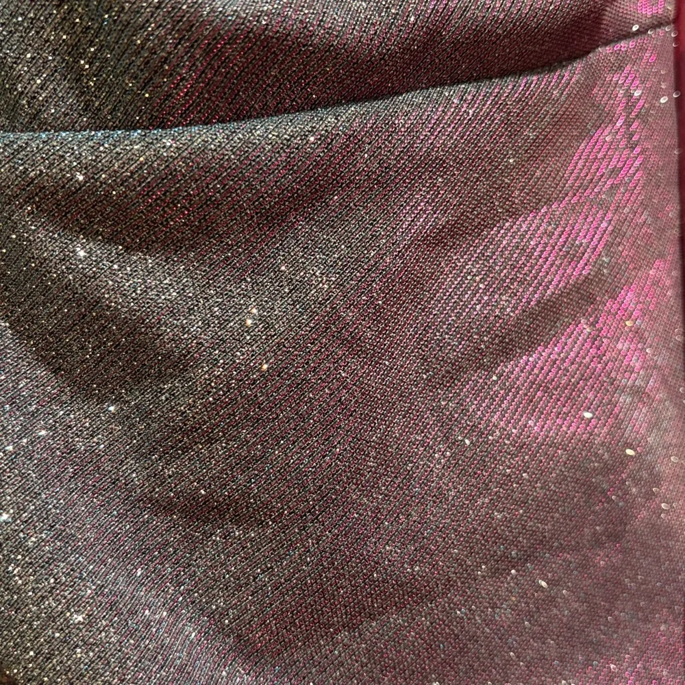 Iridescent Purple Mini Dress with Spaghetti Straps - Picture 5 of 5